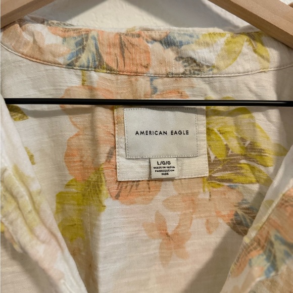 American Eagle Outfitters Pastel Floral Shirt - Picture 3 of 5
